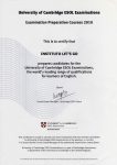 Certificado Cambridge