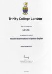 Certificado Trinity GESE
